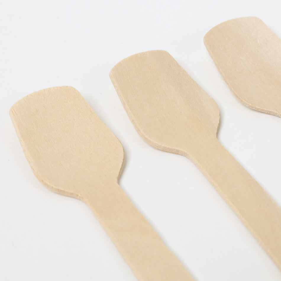 014 Disposable Wooden Tea Spoons (100 PCS) Case of 10