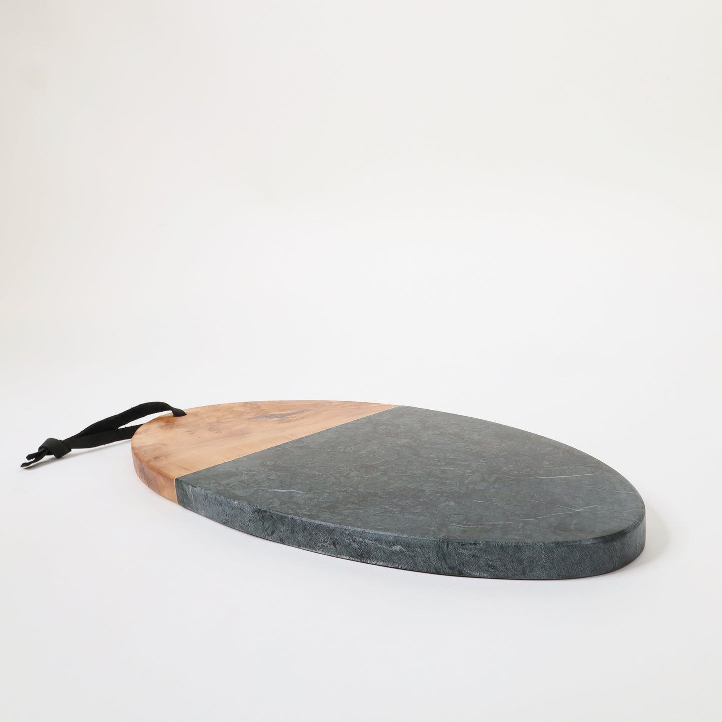 Grey Marble and Wood Cheese Board