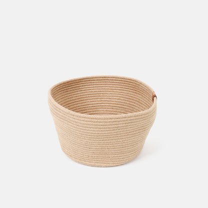 Handwoven Straw Basket for Botted Plant