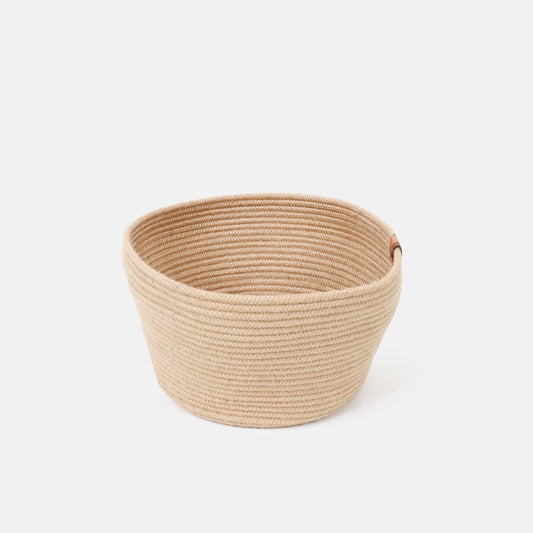 Handwoven Straw Basket for Botted Plant