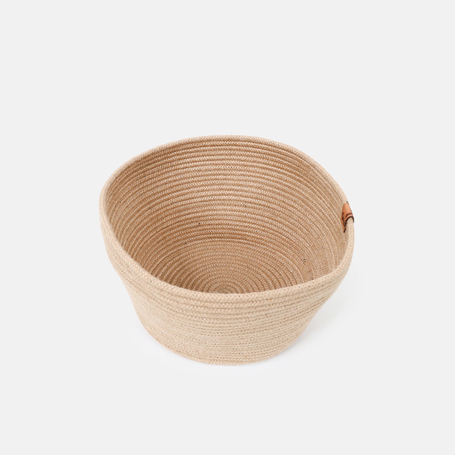 Handwoven Straw Basket for Botted Plant