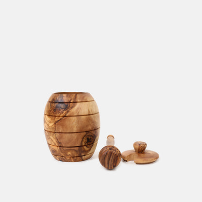 Olive Wood Honey Pot and Dipper