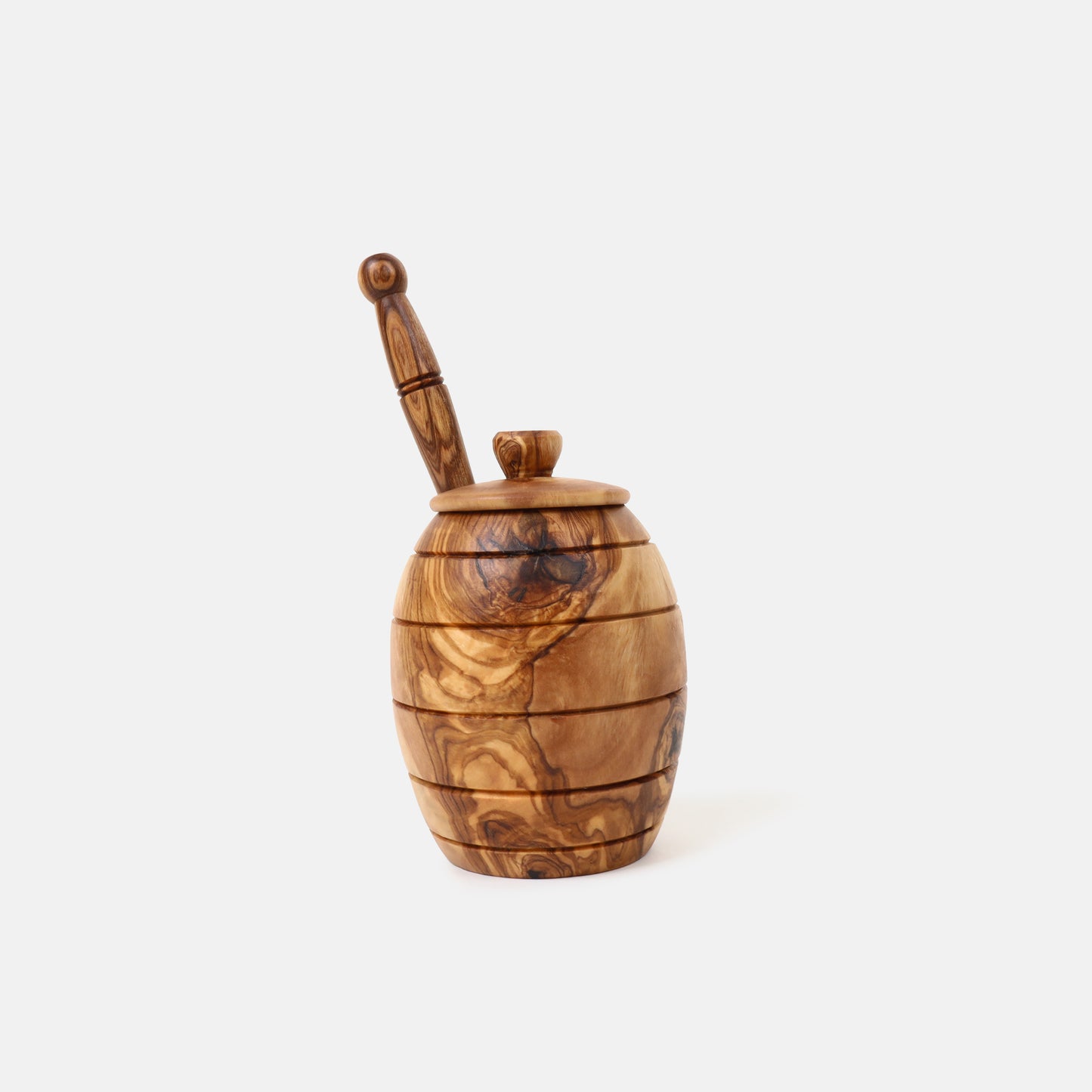 Olive Wood Honey Pot and Dipper