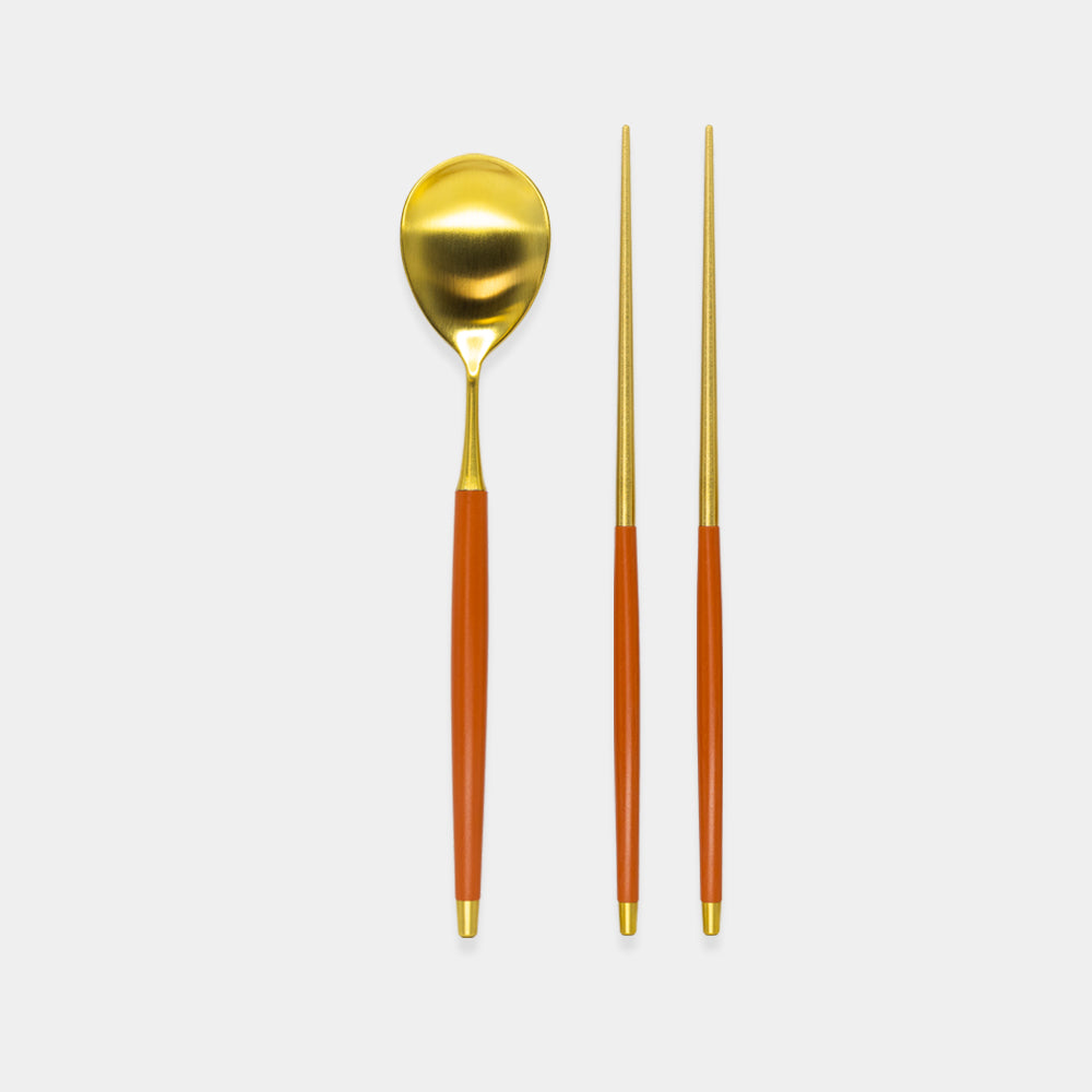 Dustin Dinnerware Spoon and Chopsticks Set