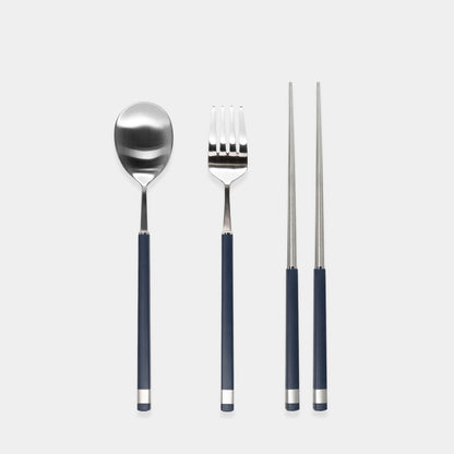 Kara Dinnerware Spoon, Chopsticks, and Fork Set (Small)