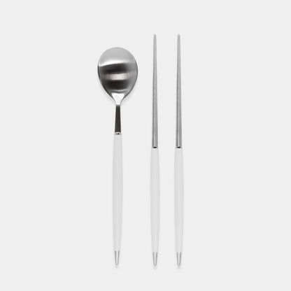 Mont Blanc Satin Dinnerware Spoon and Chopsticks Set