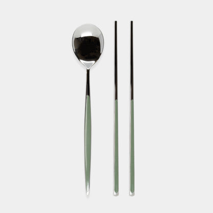 Oval-Shaped Dinnerware Spoon and Chopsticks Set